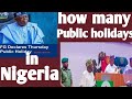 How Many Public Holidays Does Nigeria Have in a Year?