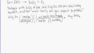 Determining The Limiting Reactant