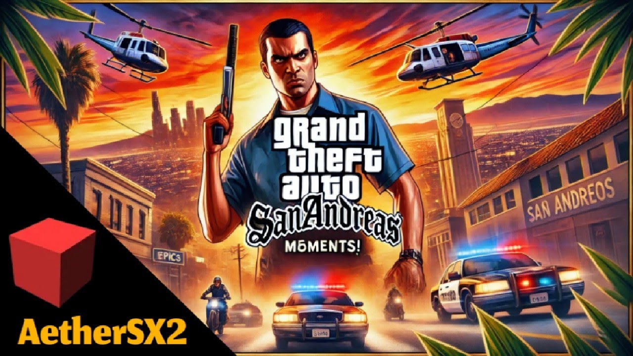 Gta San Andreas (Playstation 2) Di Android - AetherSX2 Emulator - YouTube