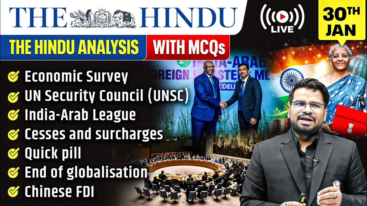 The Hindu Analysis | 30th January 2026 | The Hindu Newspaper  - Practice Questions | Prashant Sir