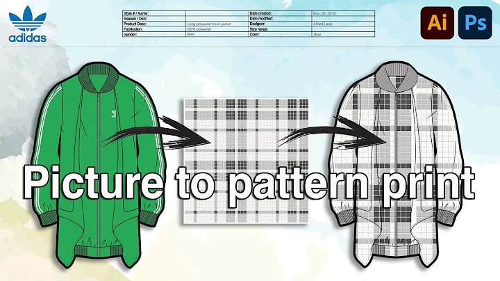 Use an Image to Make a Pattern Swatch for Fashion Flats in Adobe Illustrator in 2023
