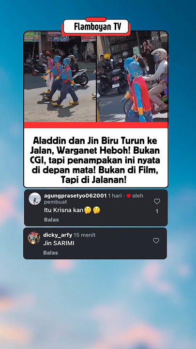 Aladdin dan Jin Biru Turun ke Jalan ? #shorts #trending