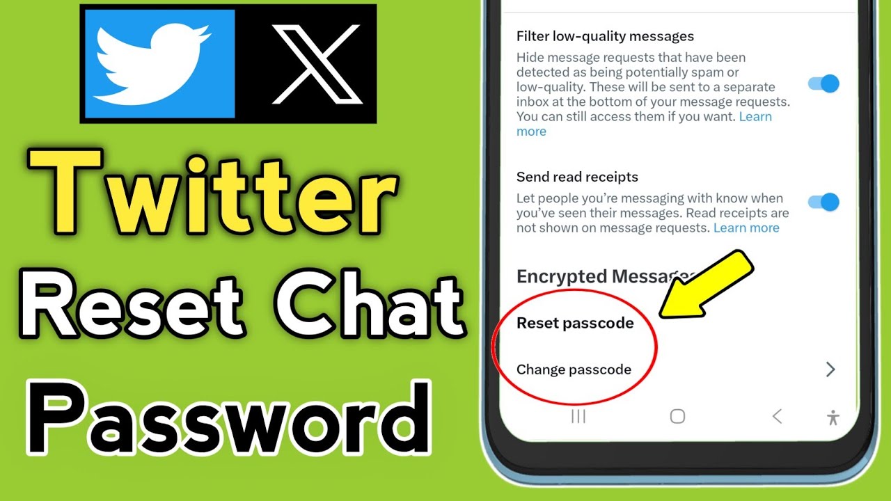 Twitter How Passcode Chat How To Reset X Chat Password | Change Twitter X Password - YouTube