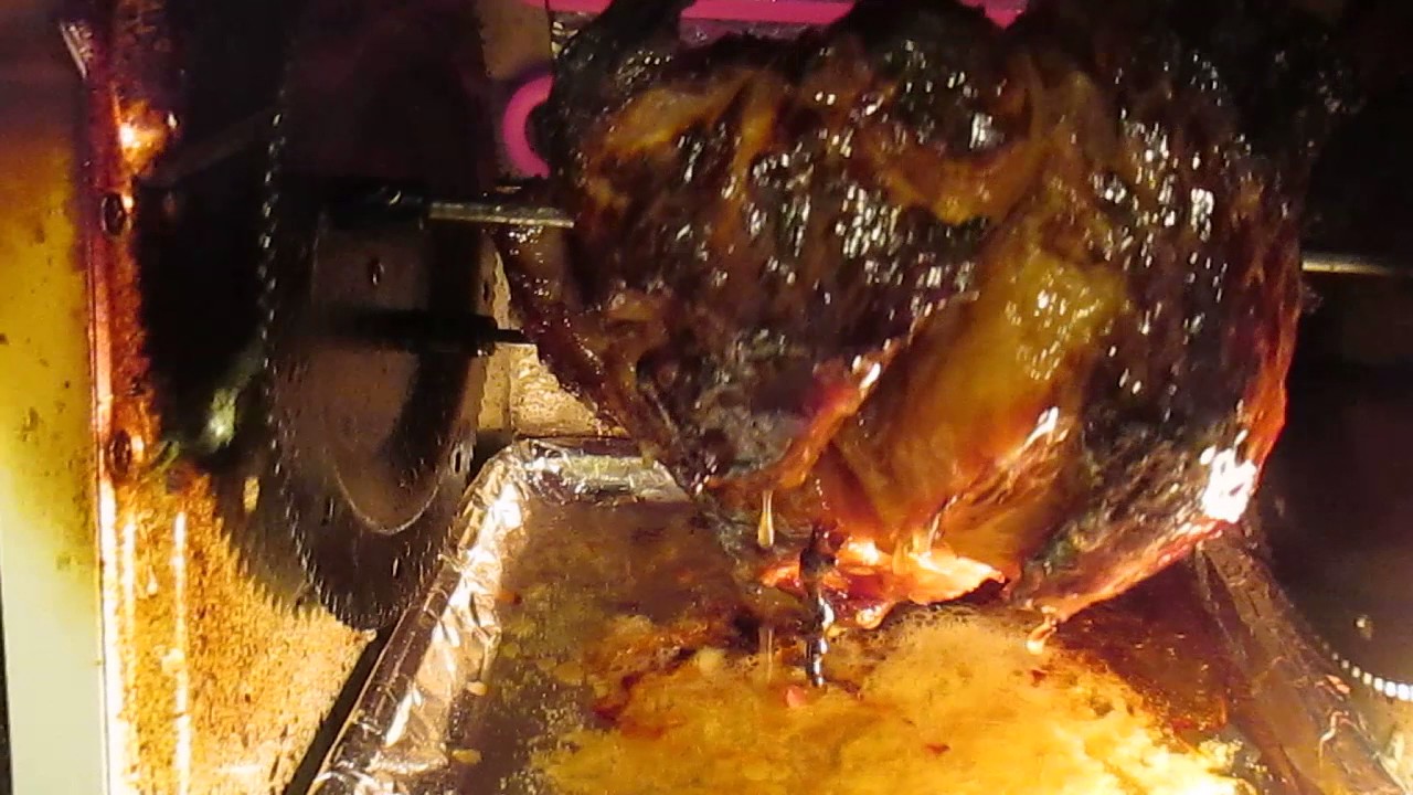 Cooking Rotisserie Ham Brown Sugar And Butter Glaze YouTube