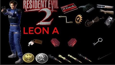 RESIDENT EVIL 2 ALL PUZZLE + WEAPON  (LEON A)