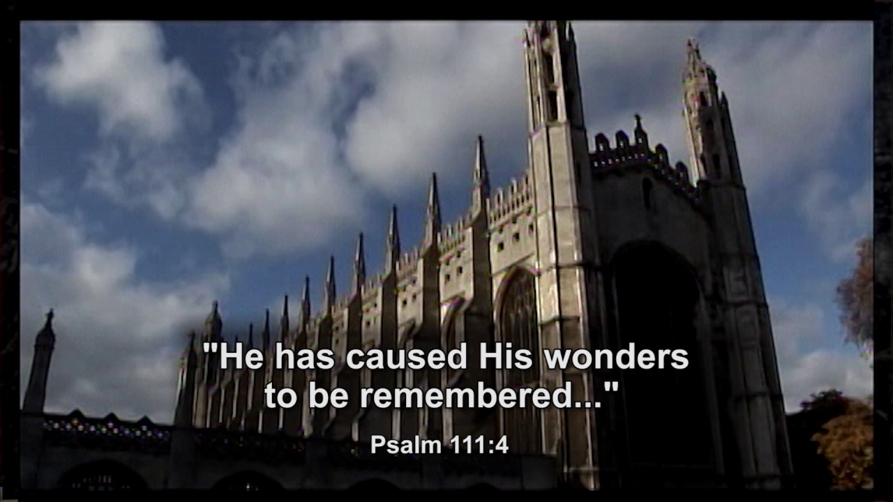 Why is Psalm 111 found over a door at Cambridge University? - YouTube