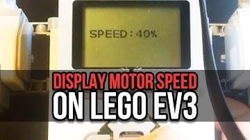 Display Motor Speed on Lego EV3 Screen