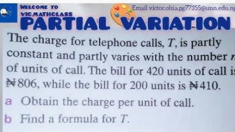 Partial variation example WAEC EXAMS question #partialvariation #jointvariation #inversevariation