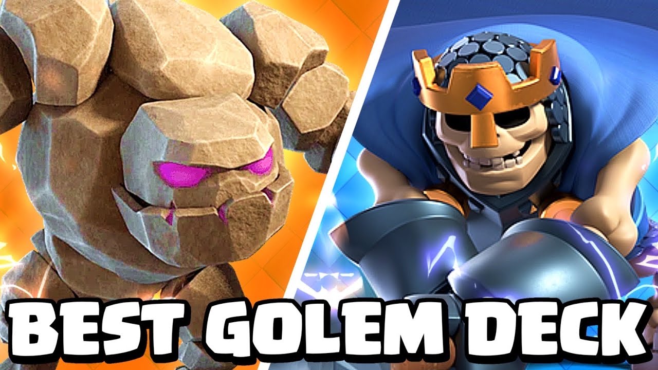 BEST GOLEM DECK Clash Royale YouTube