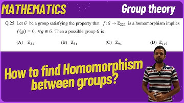 Question on group homomorphism, group theory, Abstract algebra from IIT JAM Mathematics