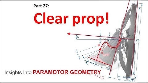 Avoid your propeller hitting your cage! Paramotor geometry part 27