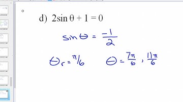 40SP Solving Trig Equations with Radians