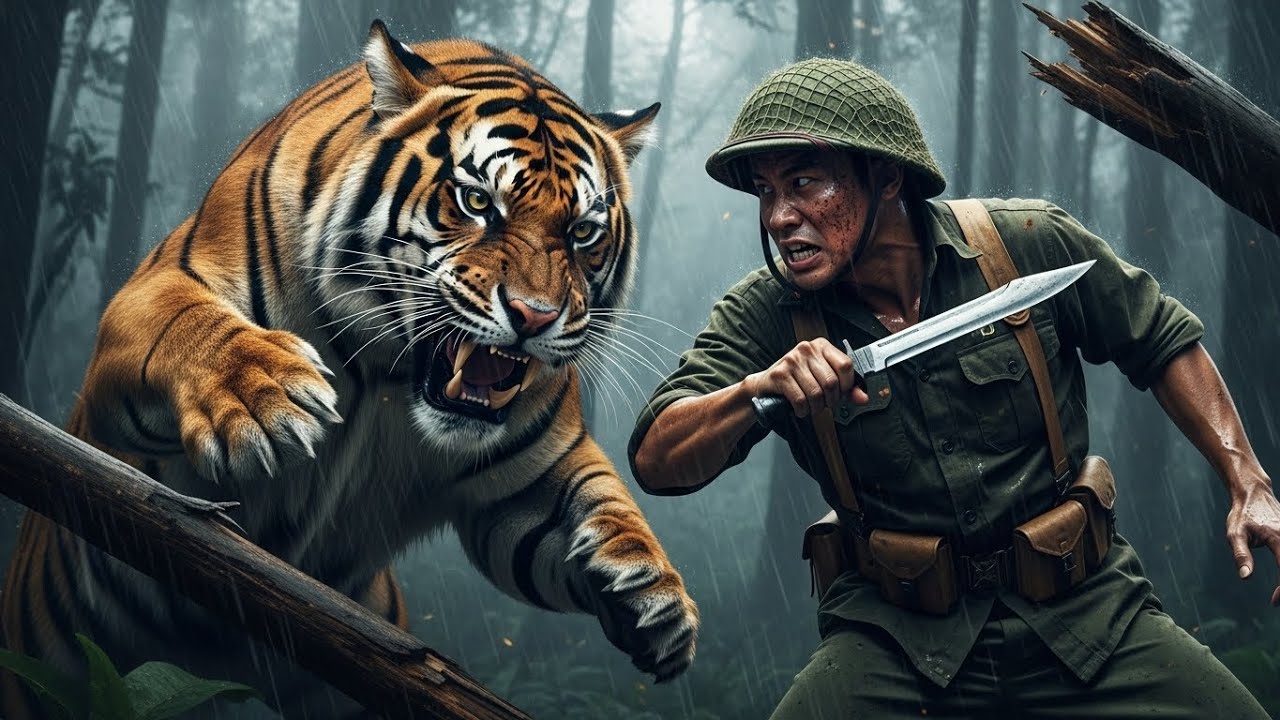 VUA SĂN HỔ | Người Lính Đối Đầu Hổ Dữ Chỉ Với Một Con Dao