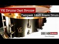 14x8 cast bronze 7empest black edition snare drum by vk drums sound examples