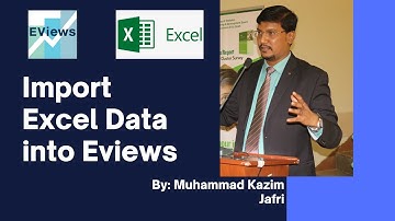 How to Import Excel Data into EViews