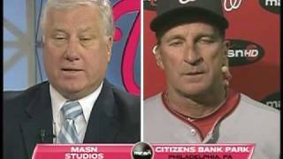 Johnny and Ray ask Jim Riggleman about his ejection in the Nats 7-4 loss