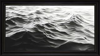 Serene Ocean Waves in Black & White screenshot 5