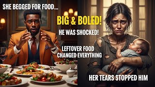 Homeless Mother Begs for Leftovers to Feed Her Child — What This Billionaire Did Shocked Everyone