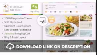 Restaurant - WordPress Jigoshop Theme Free Download