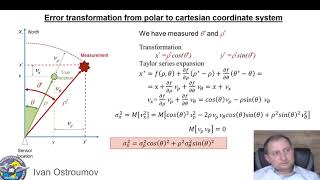 Matlab. Error transformation from polar to Cartesian coordinate system.