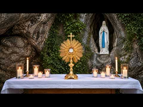 🔴 LIVE Eucharistic Adoration at the Lourdes Grotto 🌹 Rosary for Healing, Hope & Peace