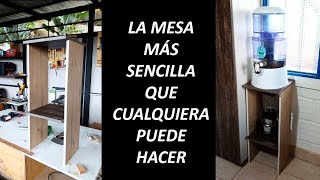 DIY La mesa más sencilla con sobrantes de melamina