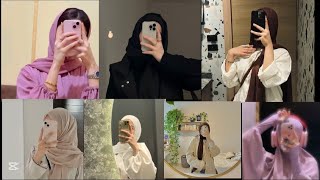 Aesthetic Hijabi Mirror Selfie Poses ✨ | Outfit Inspo 📸 | Modest Girl Vibes 💕