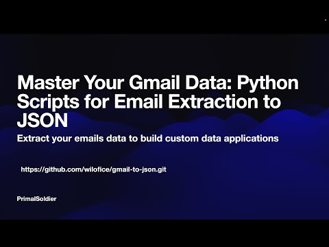 Master Your Gmail Data: Python Scripts for Email Extraction to JSON
