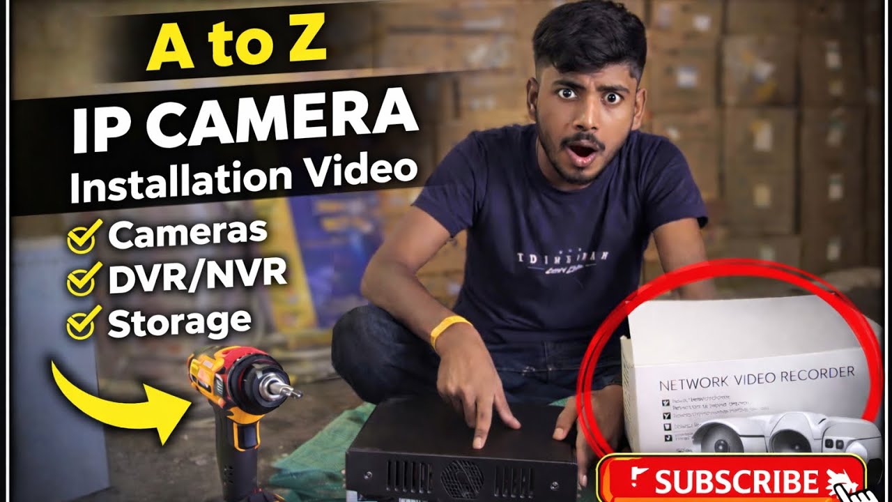 Cctv camera a to z installation setup #CCTV #CCTVInstallation # ...