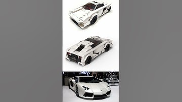 Lamborghini Aventador LP-700 - Comparison: Original / Legobuild / Animation 2023 B-Model
