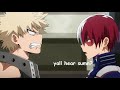 todoroki and bakugou getting along (...sort of)