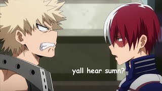 todoroki and bakugou getting along (...sort of)