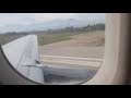 Qatar Airways Airbus A320-200 A7-ADD taxi and take off Skopje Airport to Doha 06.10.2017