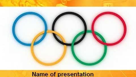 Olympic Games Rings PowerPoint Template by PoweredTemplate.com