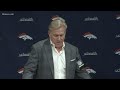 RAW: Denver Broncos press conference following firing of head coach Vance Joseph