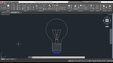 AutoCAD Tutorial - How to Draw Electric Bulb