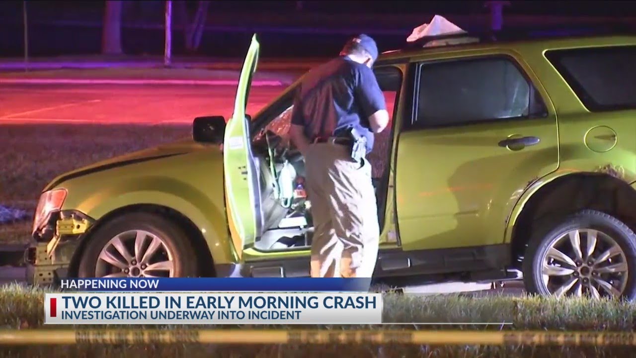 Two dead after car crashes into pole near Hilliard - YouTube
