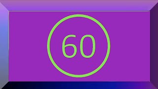 60 seconds countdown timer with sound effect