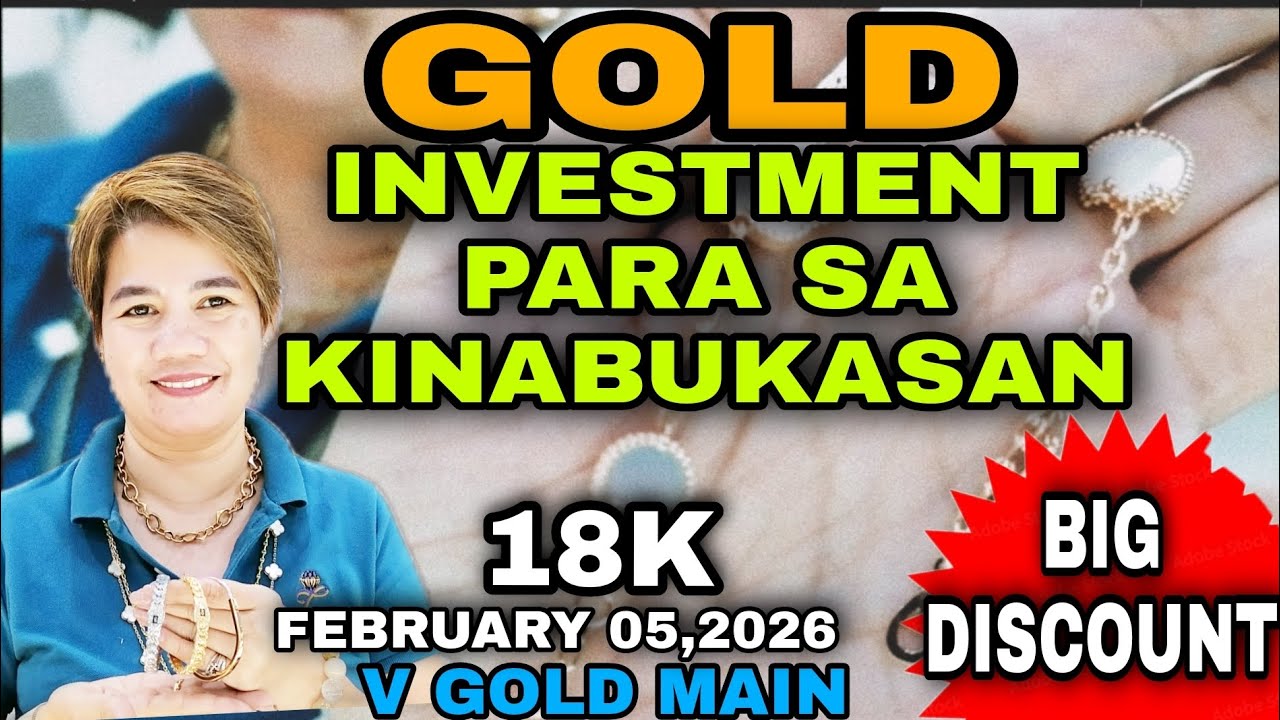 GOLD INVESTMENT PARA SA KINABUKASAN | V GOLD MAIN | FEBRUARY 05 ,2026#gold #jewelry #jewellery #18K