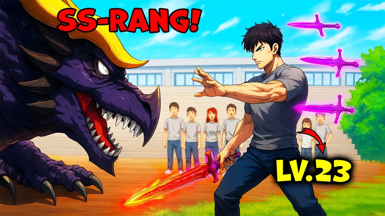 L’Étudiant Fou A Vaincu Un Dragon SS Et A Monté De Niveau 100× Plus Vite - Résume Manhwa