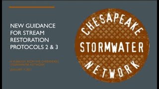 New Guidance For Stream Restoration Protocols 2 & 3