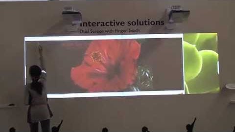 BenQ Education Projector - ISTE 2014 - Interactive Projector with Dual Screen and Finger Touch