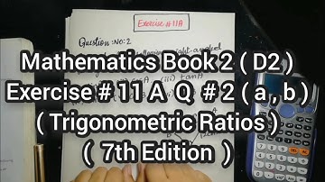 Mathematics Book 2 (D2) |  7th Edition | Exercise # 11 A | Q # 2( a , b )| Ifra Syed | in Urdu\Hindi