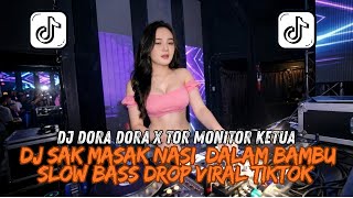 🎧 DJ DORA DORA X TOR MONITOR KETUA | DJ SAK MASAK NASI DALAM BAMBU – SLOW BASS DROP VIRAL TIKTOK🔥
