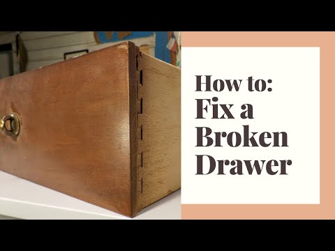 How to repair a broken dresser drawer