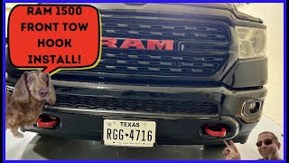 Ram 1500 Front Tow Hook Install