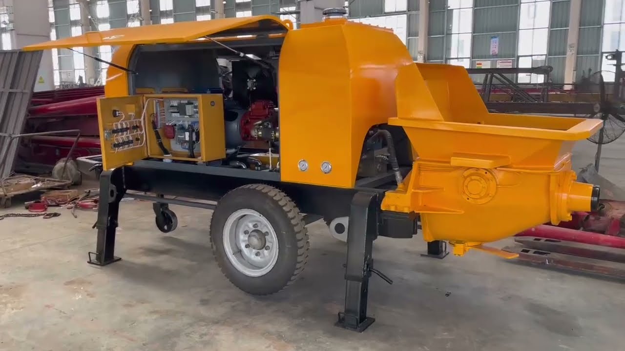 small hbts30 electric concrete pump#shorts #concrete#concretepump  #concretemachinery #concretemixer