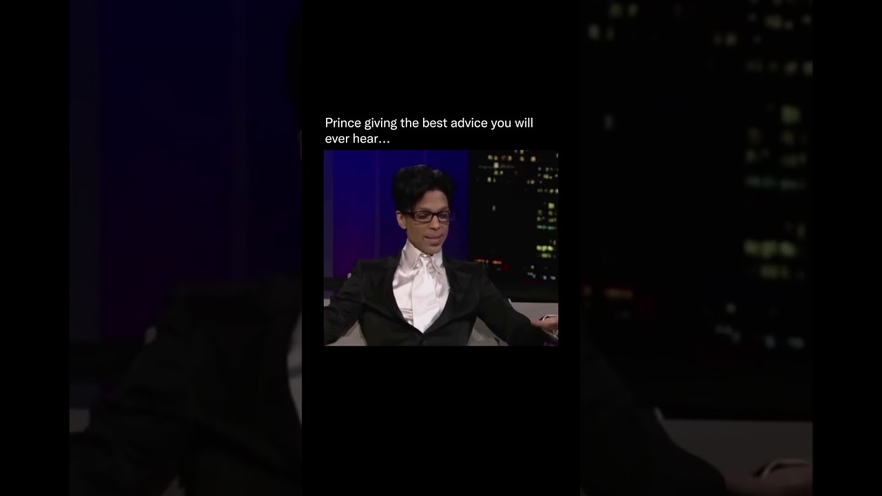 Prince on kids actually learning how to play the guitar 