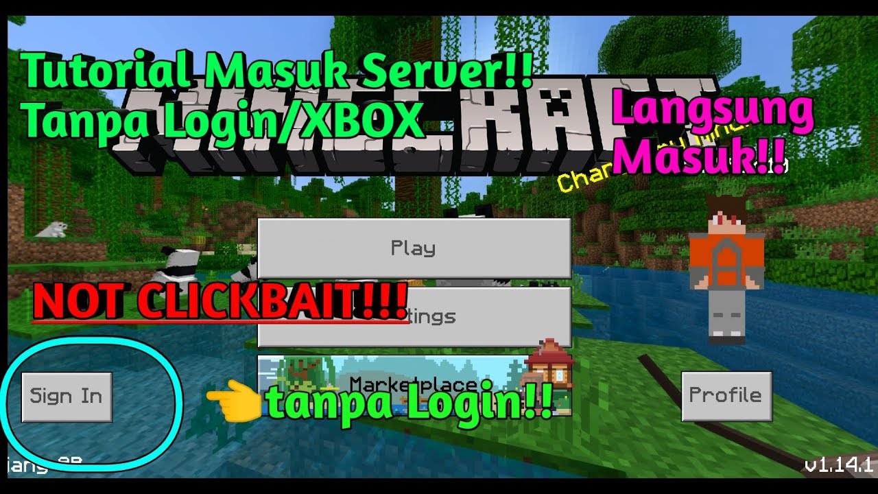 Cara Masuk Server!!!Tanpa Login/Xbox!! Minecraft Indonesia - YouTube Cara Masuk Server!!!Tanpa Login/Xbox!! Minecraft Indonesia - YouTube