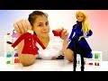 Видео для девочек - Новогоднее платье для Барби - Игры одевалки